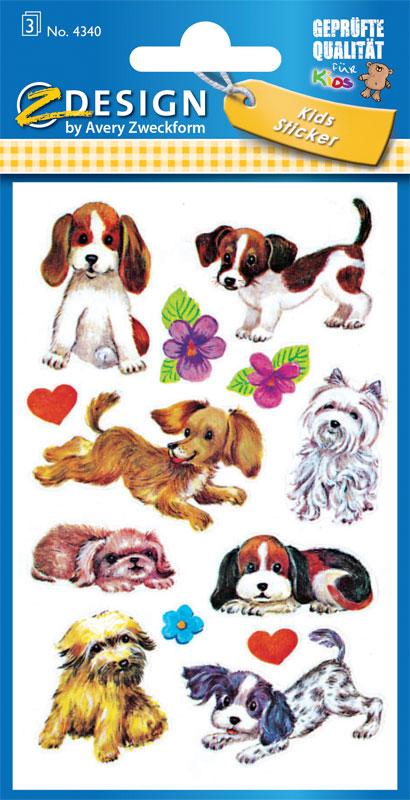Hunde Papier Sticker